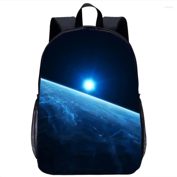 Sacs d'école univers planète impression sac à dos enfants étudiant sac adolescent ordinateur portable quotidien décontracté femme hommes voyage sacs à dos