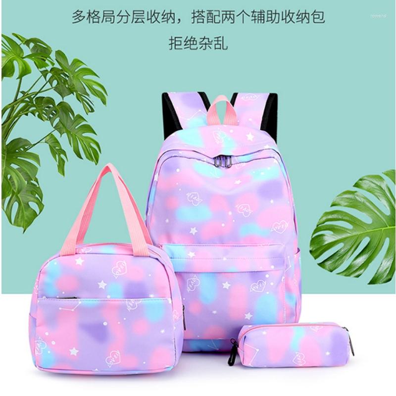 School Bags University Student High Korean Version Of Fashion And Simplicity Junior Leisure Lightweight Schoolbag