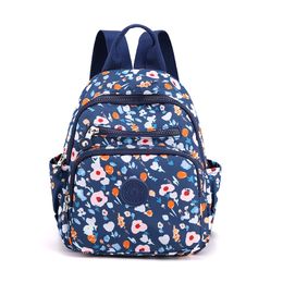 Sacs d'école Vento Marea Mini Sac À Dos Fleur Impression Femmes Sac À Bandoulière Style Preppy Étanche En Nylon Femme Sac À Dos Sacs À Main Pour Les Filles 230331