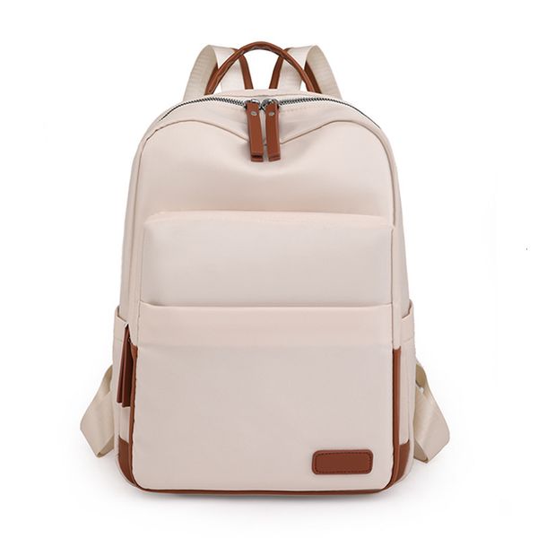 Mochilas escolares Vento Marea Mochila de viaje para mujer 2023 Beige Mochila deportiva Bolsa de hombro impermeable A4 Papel Estilo preppy Niñas Monedero 230821