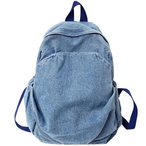 Sacs d'école Vintage Denim Jean Femmes Sacs À Dos Style Preppy Épaule Filles Voyage Casual Daypacks Bagpack 230801