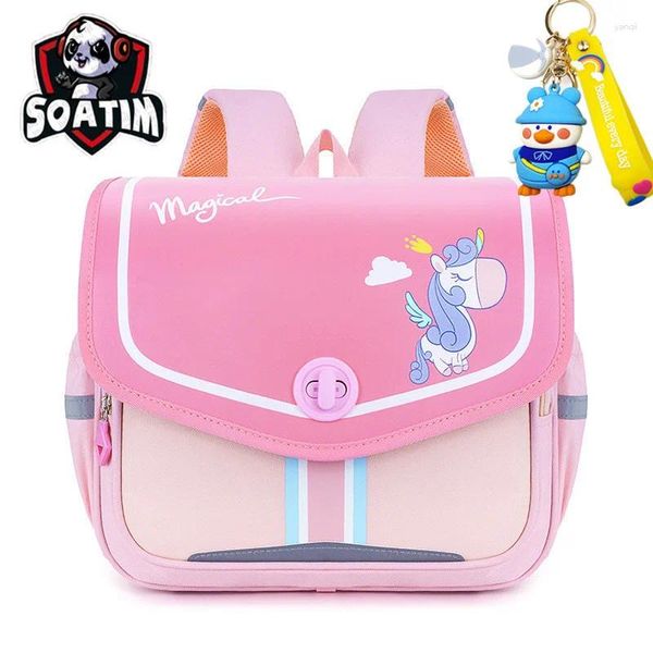 Sacs d'école imperméables enfants filles garçons enfants sac à école japonaise pu sac à dos de sac à dos primaire mochila escarre