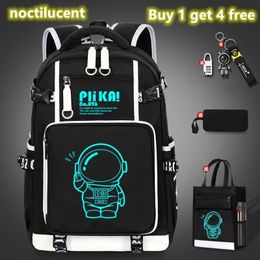 Bolsas escolares Mochila luminosa impermeable Boy Noctilucent Mochila Kid Niños Mochila ortopédica Estudiante de primaria Grados 3-6 Bagpack Girl 231214