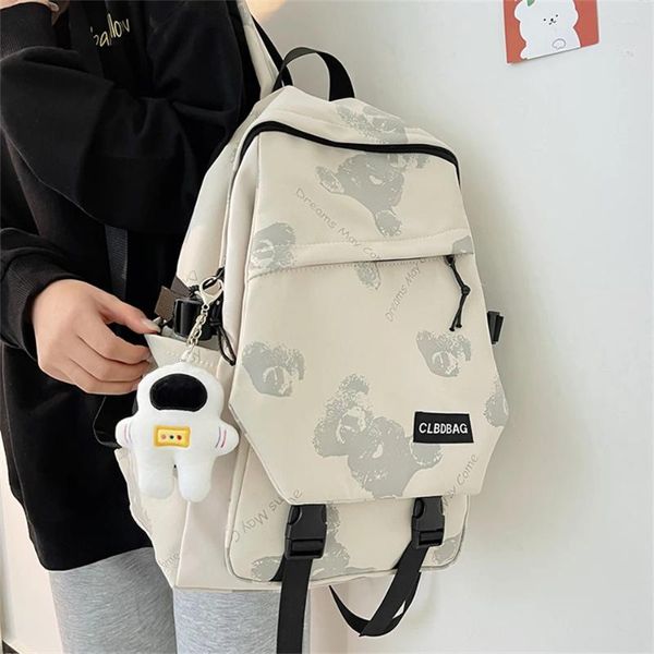 Bolsas escolares Mujeres Diseñador Mochila Monederos Nylon Bagpack Gran capacidad Rucksuck para adolescentes Hombres Bolsa de viaje al aire libre Mochila