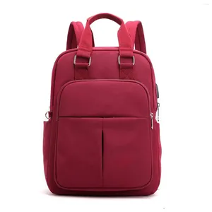 Bolsas escolares mochilas para laptop para mujeres viajes en el hombro con ganchos de mochila de bolsas de gran capacidad para jack para jack