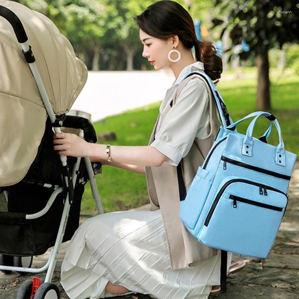 Sacs d'école Sac à dos femme Bouteilles d'eau Sac imperméable Feminina bébé maternité couches prêtes à la naissance femme grande capacité mère