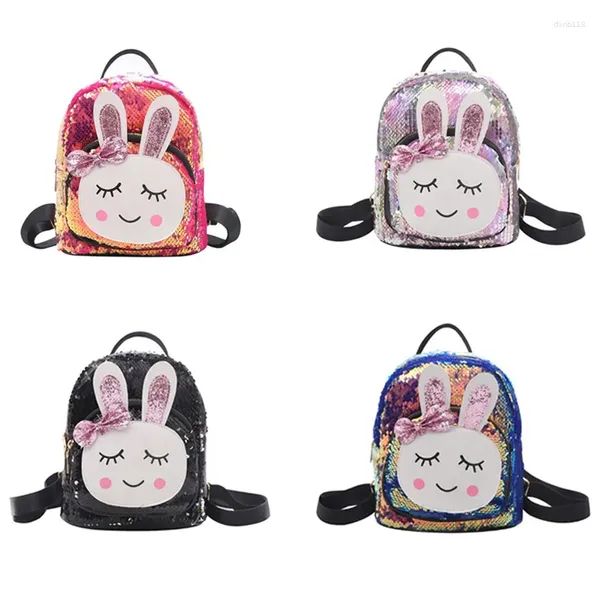 Bolsas escolares mini lentejuelas mochilas lindas chicas de hombro