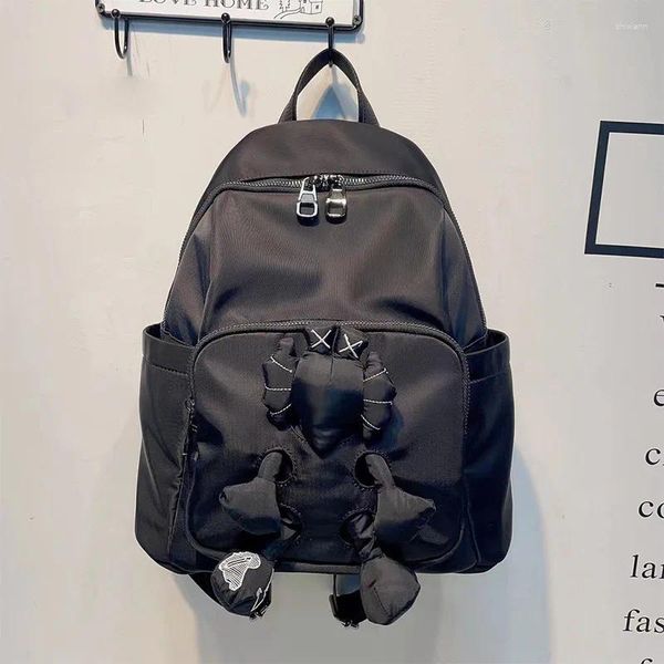 Sacs d'école sac à dos en Nylon imperméable pour femmes avec poupée loisirs sac de voyage de grande capacité pour les femmes dames femme