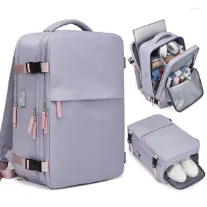 Sacs d'école femmes voyage sac à dos avion grande capacité multi-fonction bagages léger imperméable femmes décontracté cahier sacs à dos