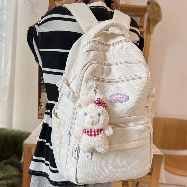 Mochilas escolares para mujer, bolsa de viaje para estudiantes adolescentes, chica Kawaii, libro de moda para mujer, bonita mochila universitaria de nailon para ordenador portátil, moda moderna para mujer