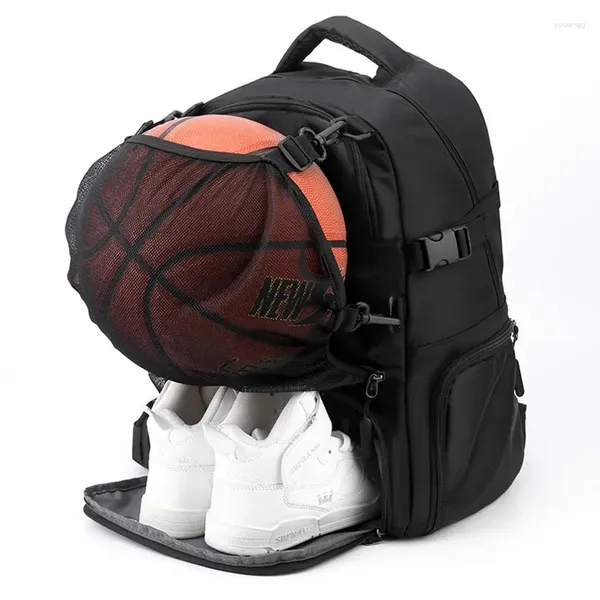 Bolsas escolares XZAN Mochila Bolsa deportiva con soporte de bola separado Compartimento para zapatos para baloncesto Fútbol Voleibol Natación Gimnasio Viajes