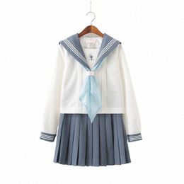 école Dres pour les filles chemise blanche avec cravate costume à manches Lg Anime Form High School JK uniforme U1nf #