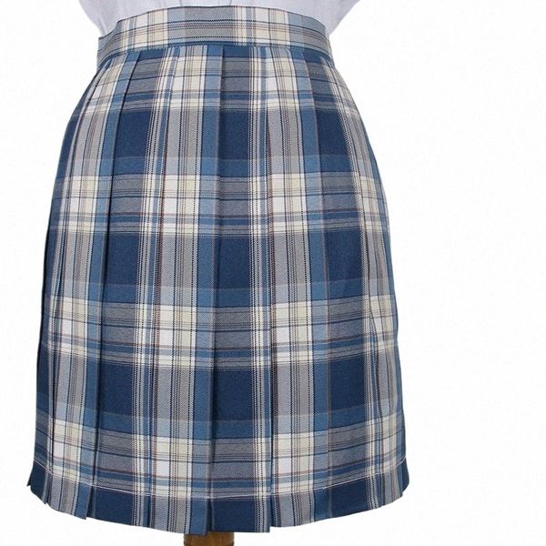 école Dres Bleu Marine Plaid Jupe Plissée Filles Haute Qualité JK Uniforme Jupe Étudiant Cosplay Anime Sailor Costume Jupe Courte n16h #