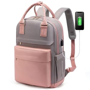 ÉCOLLE MEN CLASSIQUE Femmes de voyage Business de voyage extensible Sac USB grande capacité ordinateur portable imperméable mode sac à dos Unsex Man.