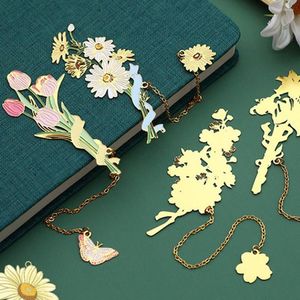 Supplies de bureau scolaire Tassel Style chinois Retro Pagination Mark Bookmark Metal Book Clip