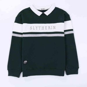 Style Stripe Stripe Uniforme est la broderie Cartoon Men Sweatshirt féminin Sweatshires Femme Tracksuit Kpop Velvet Y11189331394