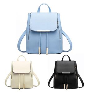 Fournitures scolaires sac à dos femme sac à dos en cuir PU sac d'école pour femmes pour adolescentes Backpacks298q