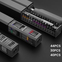 Schroevendraaier 30/40/44 pièces jeu de tournevis de précision embouts de tournevis à fente hexagonale Torx magnétique pour téléphone PC entretien réparation outils à main