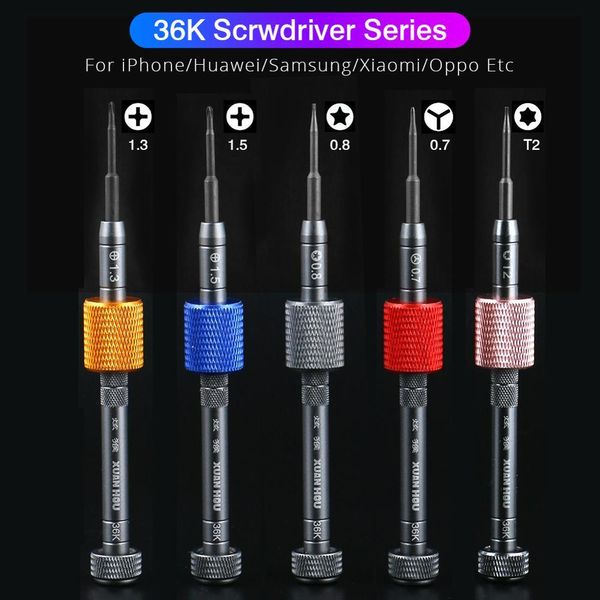 Schroevendraaier 36K précision S2 lot de tournevis à tête antirouille/chute/glissement démonter outil d'ouverture pour Apple iPhone Huawei outil de réparation