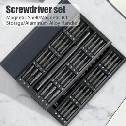 Schroevendraaier 63 in 1 handmatige schroevendraaier set magnetische schroeven driver kit bits precisie xiaomi iPhone computer tri wing torx schroevendraaiers tool