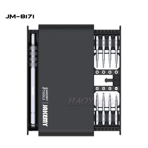 Schroevendraaier JAKEMY JM8171 Kit de boîte de tournevis magique de maintenance électronique portable bricolage pour réparation de tablette de jeu d'ordinateur de téléphone portable
