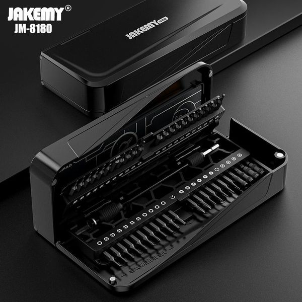 Schroevendraaier JAKEMY JM8180 jeu de tournevis de précision embouts Phillips hexagonaux magnétiques CRV tournevis pour iPhone PC outils manuels de réparation électronique