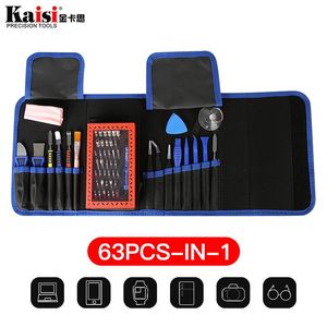 Schroevendraaier Kaisi 63 en 1 jeu de tournevis électroniques de précision magnétique outils à main pour Kit d'outils de réparation de téléphone