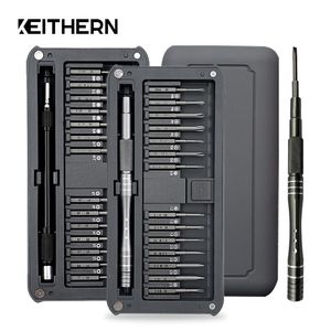 Schroevendraaier KEITHERN jeu de tournevis 30 en 1 embouts de vis S2 allongés magnétiques kits de démontage d'ordinateur portable outils manuels de réparation domestique