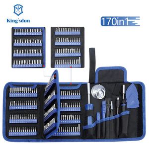 Schroevendraaier KING'SDUN jeu de tournevis de précision 170 en 1 CRV embout de tournevis magnétique Torx embouts de tournevis hexagonaux Kit d'outils de réparation électronique