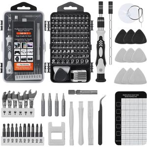 Schroevendraaier Schroevendraaierset 138 in 1 Magnetische Torx Phillips-schroefbitset met elektrische driververwijderaar Moersleutelreparatie Telefoon PC-gereedschap