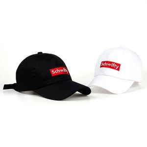 Schwifty Dad Hat 100% katoenen brief geborduurde baseball caps vrouwelijke anime outdoor