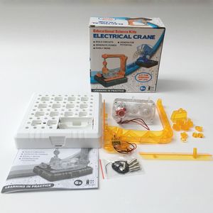 Jouets scientifiques et éducatifs, jouets de grue électrique amusants à faire soi-même, aides à la formation expérimentale scientifique populaire