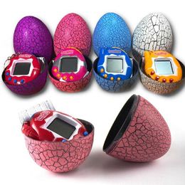 Science Discovery Kids Electronic Virtual Pet Machine E-Pet Dinosaur Egg Toys Cracked Eggs Cultivate Game Machine for Children Boy Girls Y2303