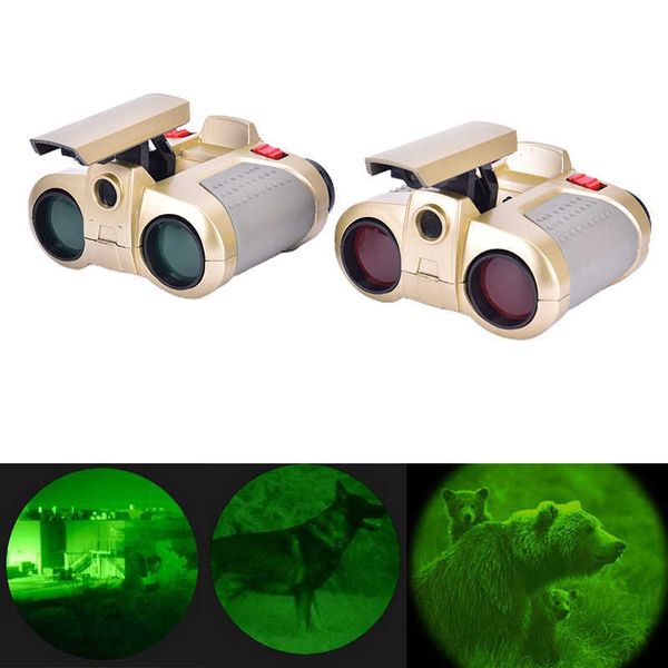 Telescopio Science Discovery 4x30mm Visor de visión nocturna Alcance de vigilancia Binoculares Telescopios Enfoque de luz para niños sin batería