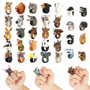 Science Early Children Ring Learning Toys Education Cognition Simulation Dinosaur Ocean Wild Animal Model Toy Ornaments Cadeaux