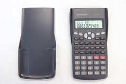 Calculatrice scientifique Écran LCD à 12 chiffres à deux lignes Bouton sensible Plus de 200 fonctions intégrées pour le lycée ou le collège, les affaires,