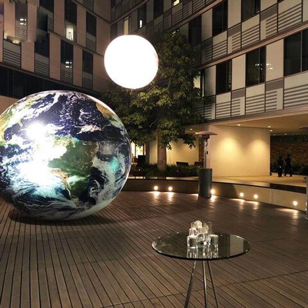 Scientific nine planets giant inflatable earth ball globe balloon large sphere for school education or decoration