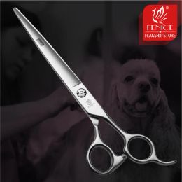 Schaar Fenice 7.0 7,5 8,0 inch Professionele hond Snijdende verzorgingsschaar voor rechtdoorgangen van honden Shears Tijeras Tesoura