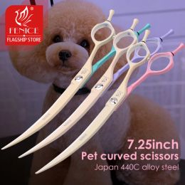 Ciseaux Fenice Dog Ciseaux 6.25 / 7.0 pouces Cisseurs incurvés Pet Thering Cisqueurs JP440C Ciseaux de beauté pour chiens