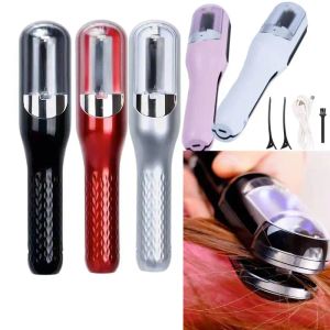 Ciseaux Coiffure Clissure Ends Trimm Easy Use Use Hair Split End Remover Onebutton Operation Hair End End Cutting Hine pour une réparation de cheveux endommagée