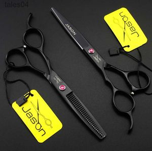 Ciseaux Ciseaux 6.0 pouces Jason JP440C ensemble de ciseaux de coiffure pour gaucher ciseaux amincissants de coupe pour gauchers ciseaux de cheveux ciseaux de coiffeur LZS0511 240302