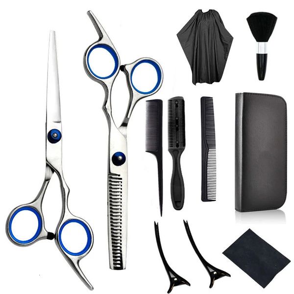 Ciseaux Ciseaux Ciseaux de Coiffeur Ensemble Ciseaux de Salon de Beauté Ciseaux de Coupe de Cheveux Ciseaux à Frange Mince Ensemble Accessoires de Coiffeur Outils de Coiffeur 11 Pièces 231018