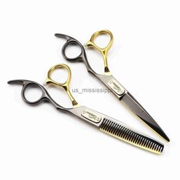 Ciseaux Ciseaux Allemagne Acier 440c Professionnel Coiffure Barbiers Outils Salon Coupe de Cheveux Ciseaux Amincissants Ensemble de Ciseaux à Cheveux de 60 Pouces X0829