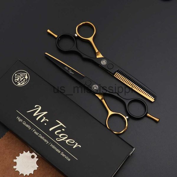 Tijeras Tijeras Japón 440C 55 60 Tijeras para el cabello Tijeras de peluquería profesional Tijeras para adelgazar y cortar el cabello Tijeras para peluquero Peluquería 2023 x0829