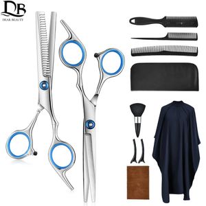 Ciseaux Shears Professional Hairdressing Ciseaux Kit Barber en acier inoxydable Ciseaux de poube