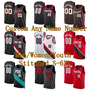 Scoot Henderson Jerseys de basket-ball cousu Shaedon Sharpe anfernee simons n'importe quel nom n'importe quel numéro de numéro 2023/24 Fans maillots Men de jeunesse Femmes S-6xl