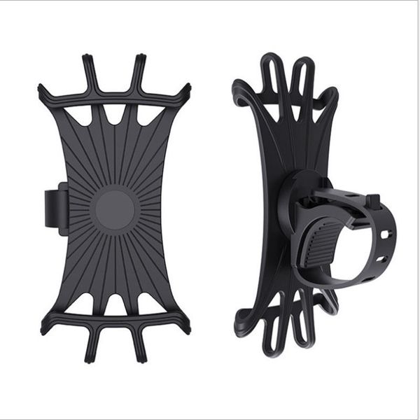 Support de téléphone portable pour moto et Scooter, rotation à 360 degrés, supports de téléphone portable en Silicone pour vélo de montagne