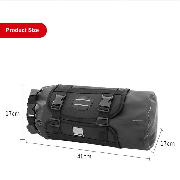 Bolsa para tubo delantero de bicicleta Scooter, 11L, grande, impermeable, cesta para manillar de bicicleta, paquete de marco de ciclismo, accesorios para alforjas 220507249Y