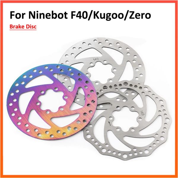 Scooters 140 mm Disque de frein pour NineBOT F20 F30 F40 P65 pour Kugoo M4 Zero Electric Scooter Brake en acier inoxydable Disque avec 6 vis