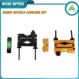 Scope Reticle Bubble Niving Kit Aluminium Aluminium Legering Tool Universele Crosshair -uitlijning voor optische apparatuuronderhoud